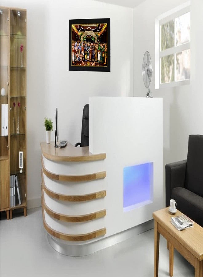 101Temples - Srinivasa Kalyanam Photo Frame | Wood | TTD Tirumala | Tirupati Balaji | Govinda | Perumal | Venkateswara Swamy | Pooja Room | 1 Piece | 10 X 13 Inches - Image 5